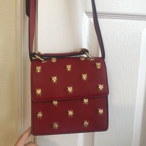 Red mini crossbody purse